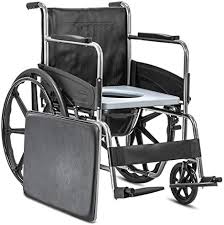 chromium commode wheel chair